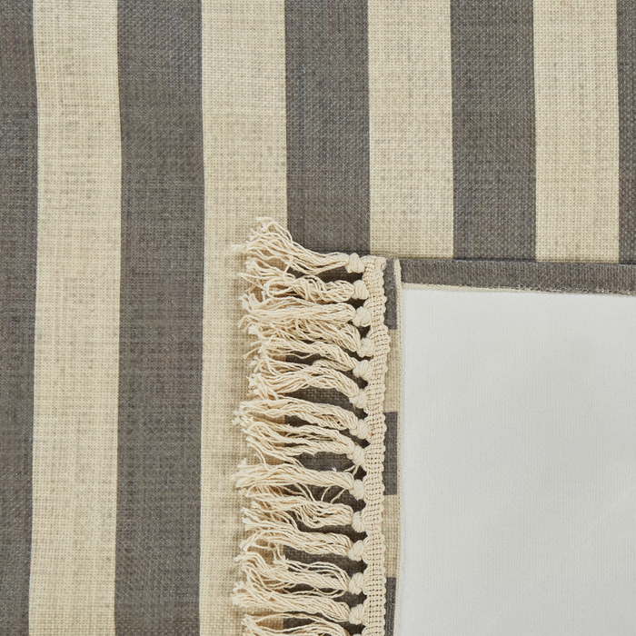 Beliani-MOUZA-Picknickkleed-Beige|Grijs-200 x 200 cm-Polyester