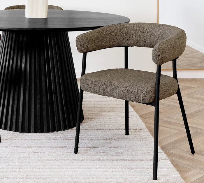 House Nordic Trivio Bruin Eetkamerstoel met Armleuning