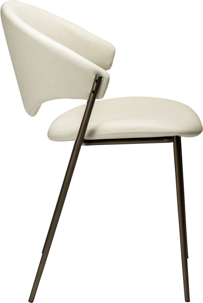 Dan-Form Zone Amandel Eetkamerstoel Kunstleer set van 2