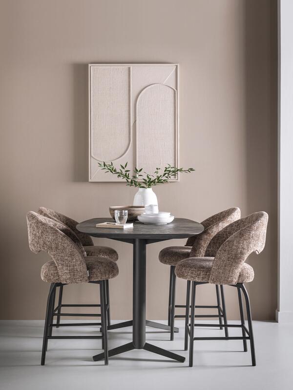 MUST Living Counter chair Arca,104x61x61 cm, glossy brown