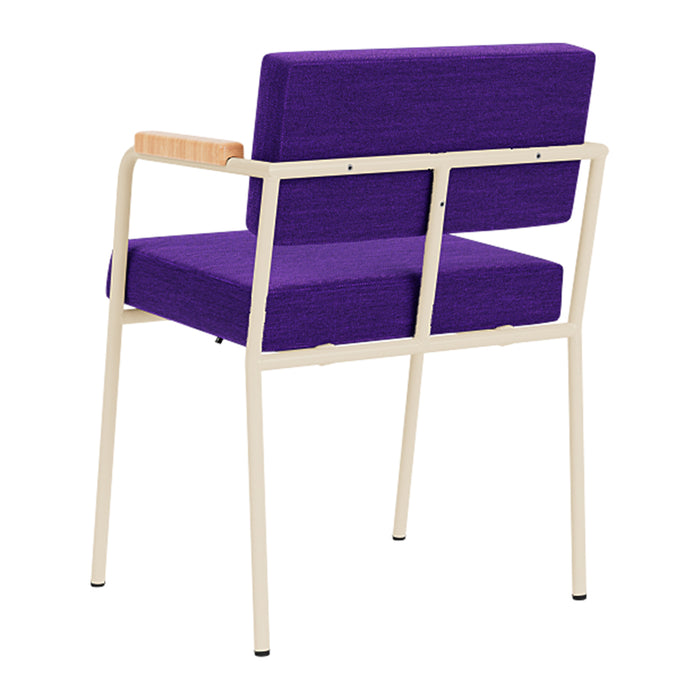 FÉST Monday Eetkamerstoel met Armleuning - Steelcut Quartet - Sand / Purple