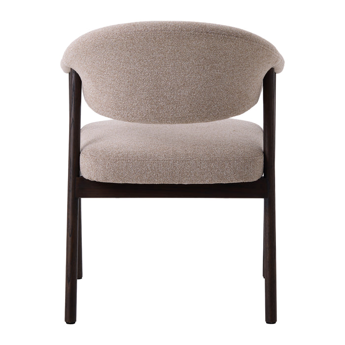 by fonQ Pucca Eetkamerstoel - Donker Eiken - Taupe