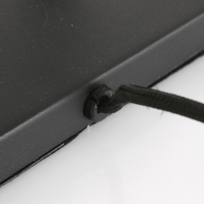 Steinhauer - tafellamp - Stang - zwart - linnen metaal - Ø 30cm - E27