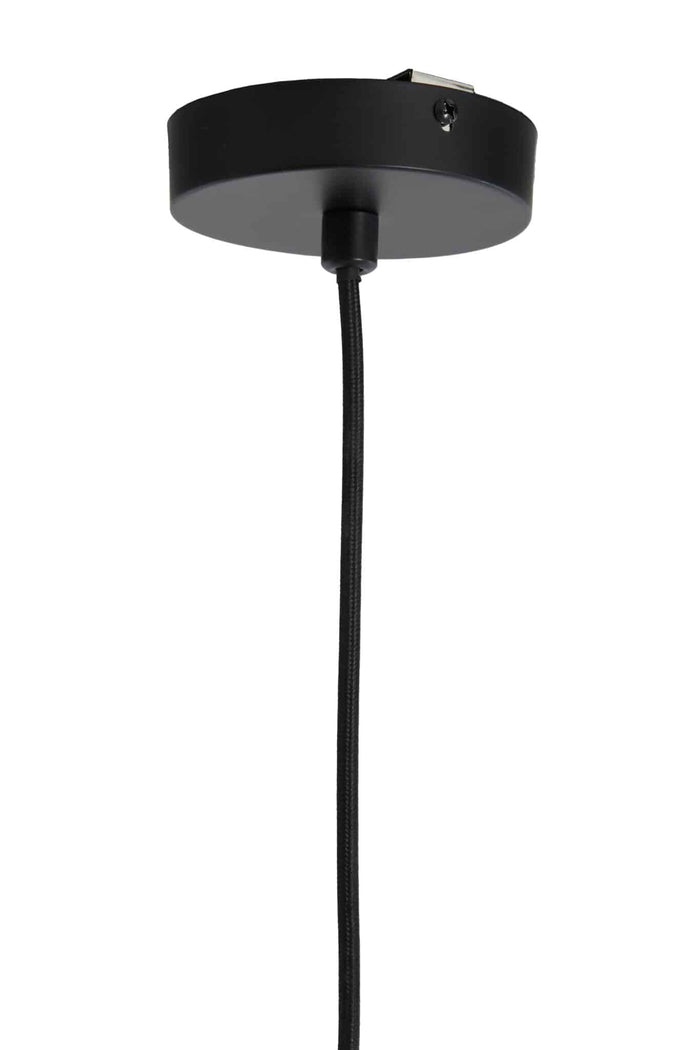 Light & Living Light&living Hanglamp Ø35x28 cm SULINA linnen wit+zwart