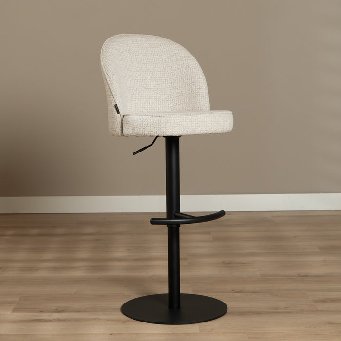 Bronx71 Barkruk Odin gemêleerde stof beige 63-83 cm