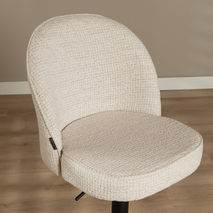 Bronx71 Barkruk Odin gemêleerde stof beige 63-83 cm