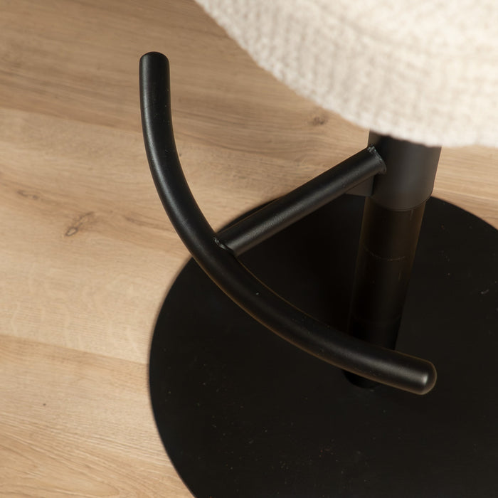 Bronx71 Barkruk Odin gemêleerde stof beige 63-83 cm