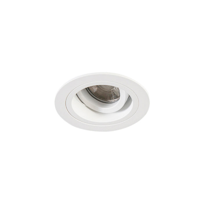QAZQA Smart inbouwspot wit rond kantelbaar incl. Wifi GU10 - Chuck