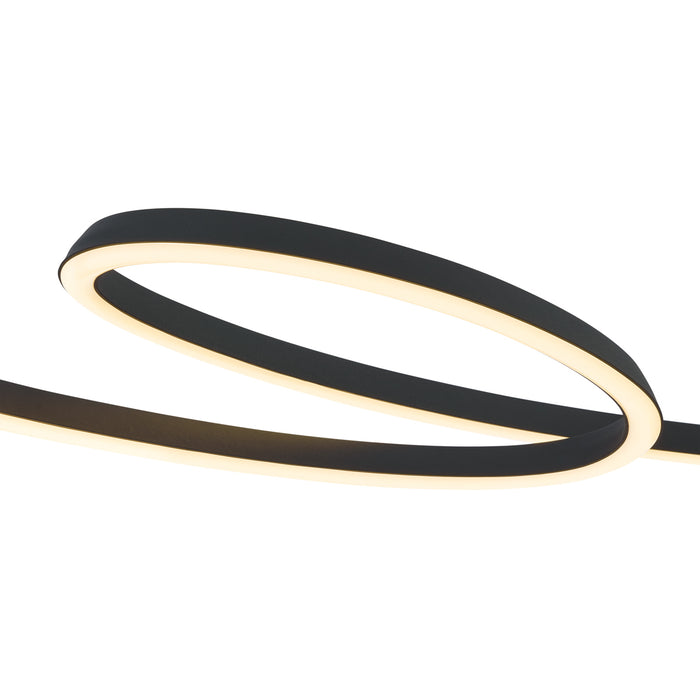 QAZQA Scandinavische hanglamp zwart 110cm incl. LED 3-staps dimbaar -