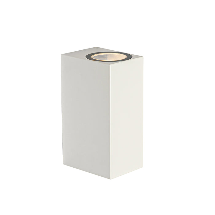 QAZQA Moderne buiten wandlamp wit kunststof 2-lichts - Baleno