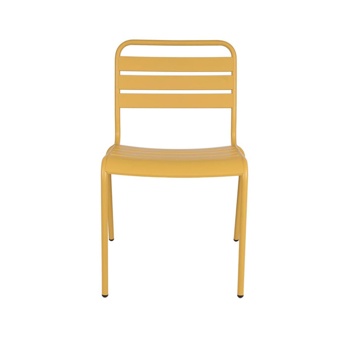 Metalen tuinstoel Max XXL okergeel