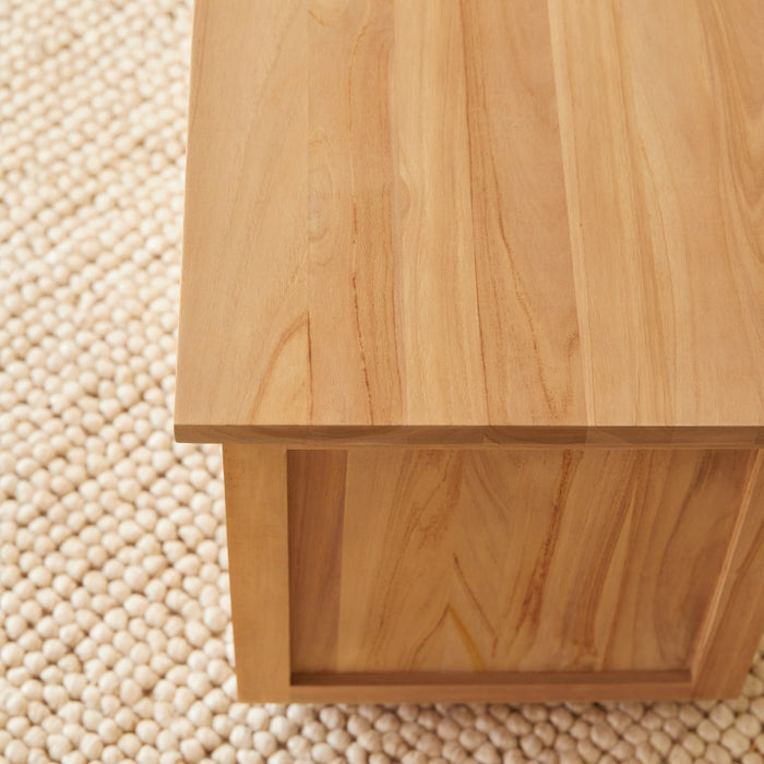 Tikamoon - Massief teak houten opbergkist Suzette