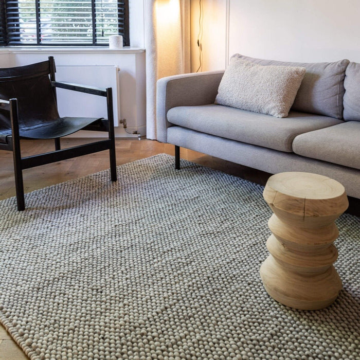 Interieur05 Wollen vloerkleed Lecco licht grijs - 160 x 230 cm