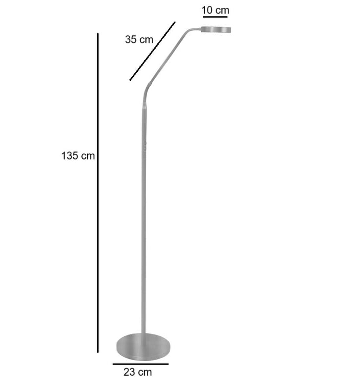 Highlight Vloerlamp Comfort RVS Led incl. Dimmer