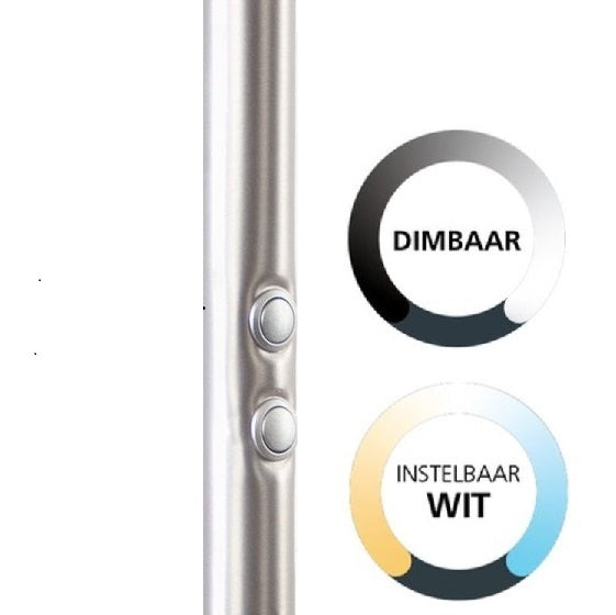 Highlight Vloerlamp Comfort RVS Led incl. Dimmer