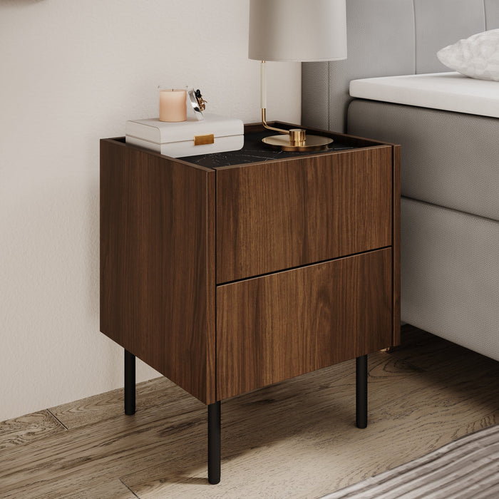 Meubella - Tahiti - Nachtkastje - Donker eiken