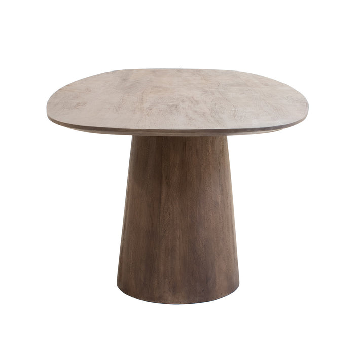 Giga Meubel - Eettafel Stijn Donkerbruin Deens Ovaal 180cm