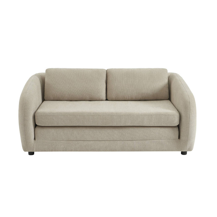 sweeek - Slaapbank 2 zitplaatsen chenille stof