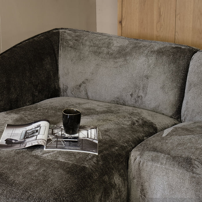 Giga Meubel - Chaise Longue Bank Lille 3-zits Links Mokka