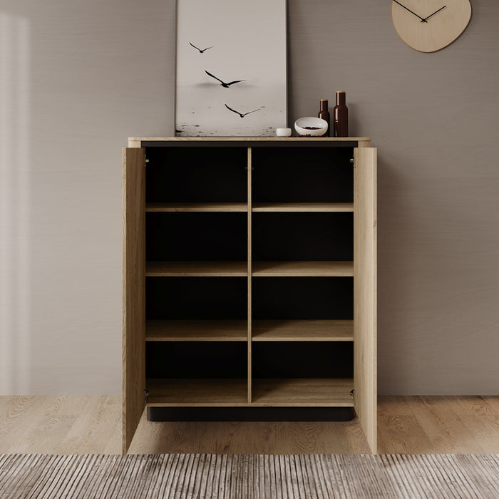 Meubella - Taywan - Dressoir - Eiken - 113x38x133 cm