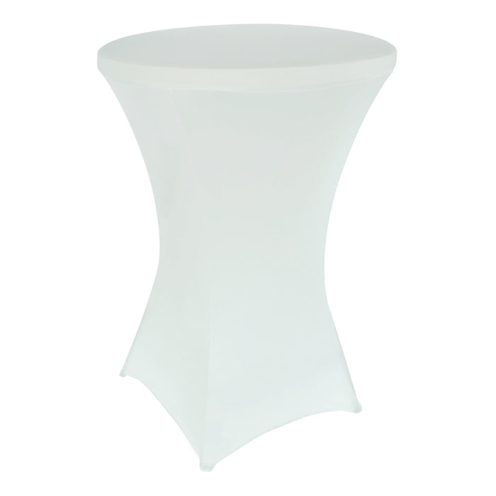 Giga Meubel - Statafelrok Wit 80cm - Polyester - Mike