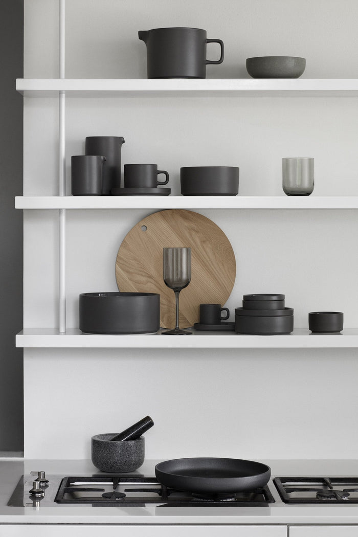 Pilar Botervloot Pewter | Grijs | Stoneware