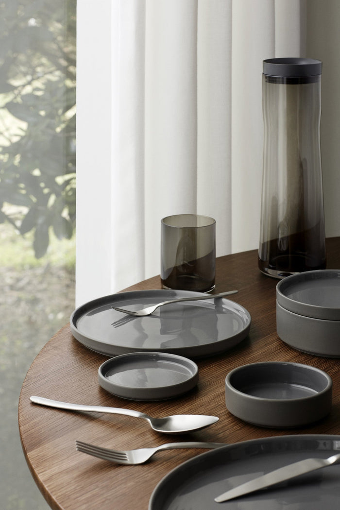 Pilar Botervloot Pewter | Grijs | Stoneware