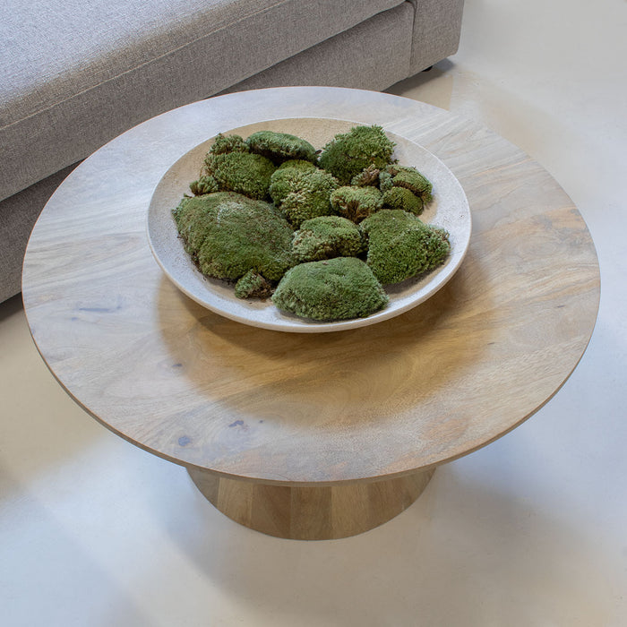 Giga Meubel - Salontafel Naturel Mangohout - 80x80x38cm - Yasmijn