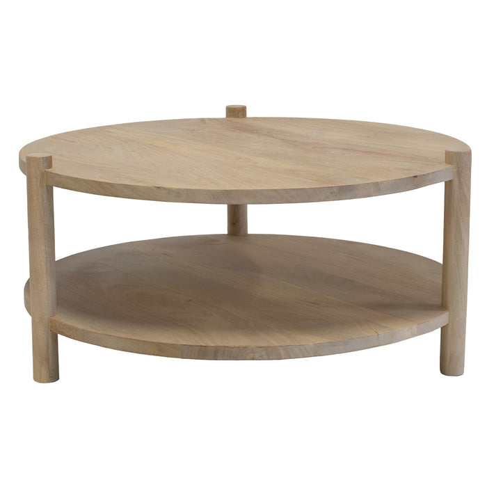 Giga Meubel - Salontafel Naturel Mangohout - 90x90x40cm - Jesse