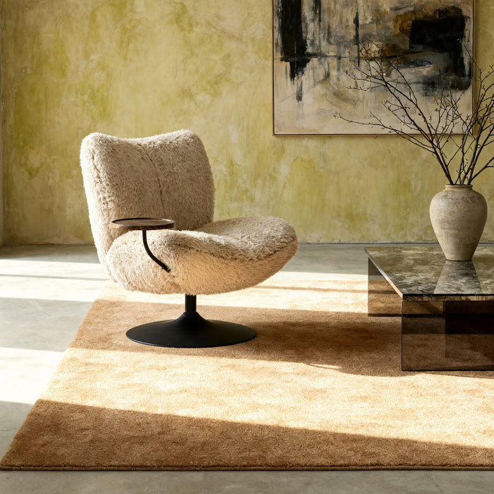 DÉJA Living - Draaifauteuil Taupe|Zwart - Incl. Tafeltje - Morten