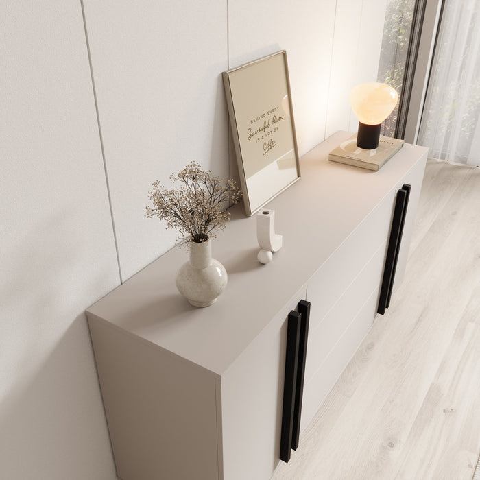 Meubella - Hydra - Dressoir - Beige - 150x40x78 cm