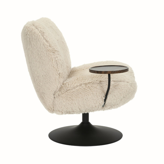 DÉJA Living - Draaifauteuil Taupe|Zwart - Incl. Tafeltje - Morten