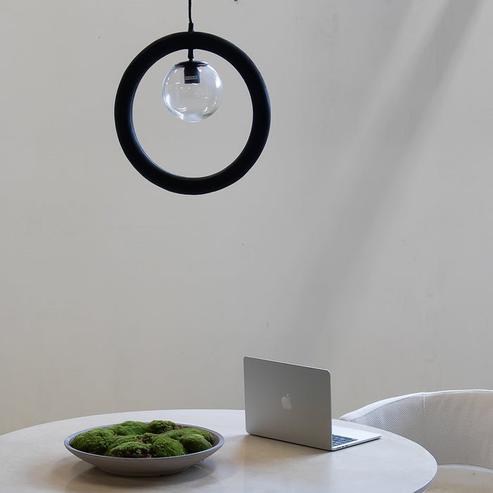 Giga Meubel - Hanglamp Karsu Zwart Rond 40cm