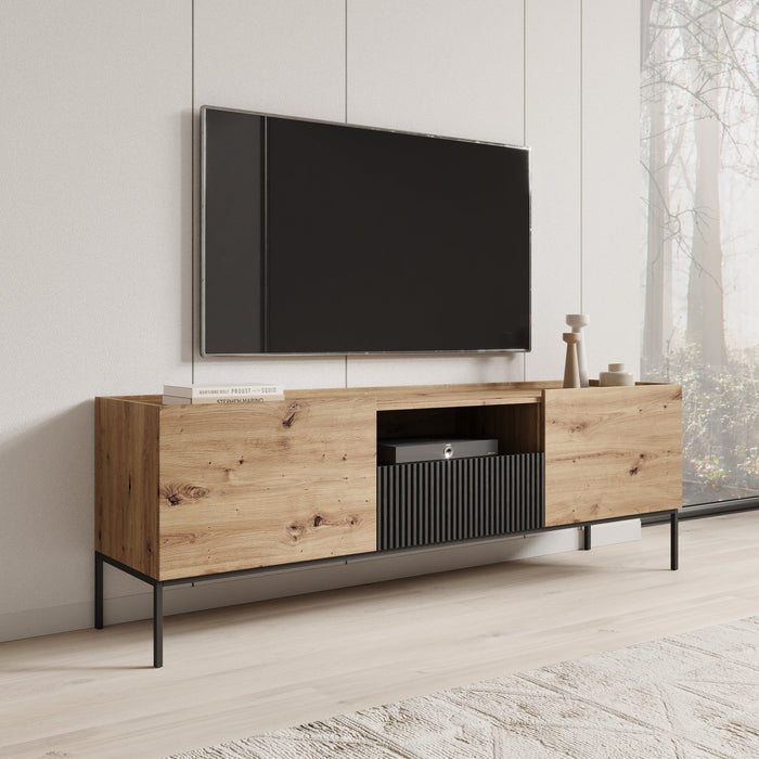 Meubella - Capri - TV-Meubel - Eiken - 180 cm