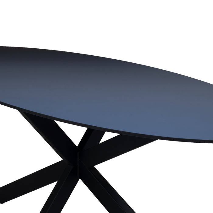 Giga Meubel - Eettafel Zwart Fenix Metaal - 200x90x76cm - Harper