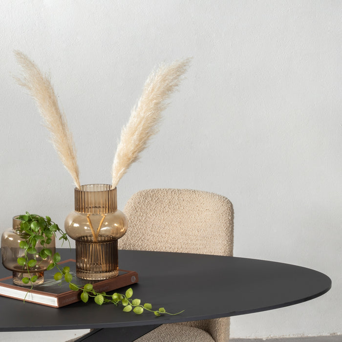 Giga Meubel - Eettafel Zwart Fenix Metaal - 200x90x76cm - Harper