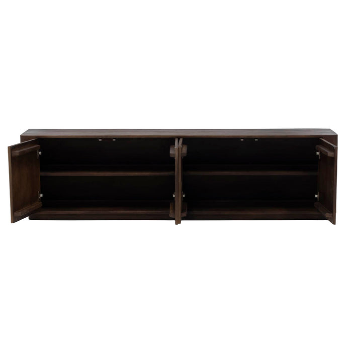 Giga Meubel - Tv-meubel Donkerbruin Hout - 200x40x55cm - Finn