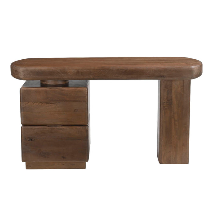 DÉJA Living - Bureau Donkerbruin Hout - 140x45x75cm - Noria