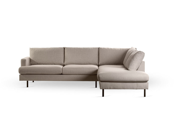 Giga Meubel - Hoekbank 3-Zits Beige - Rechts - 263x203x83cm - Bjorn