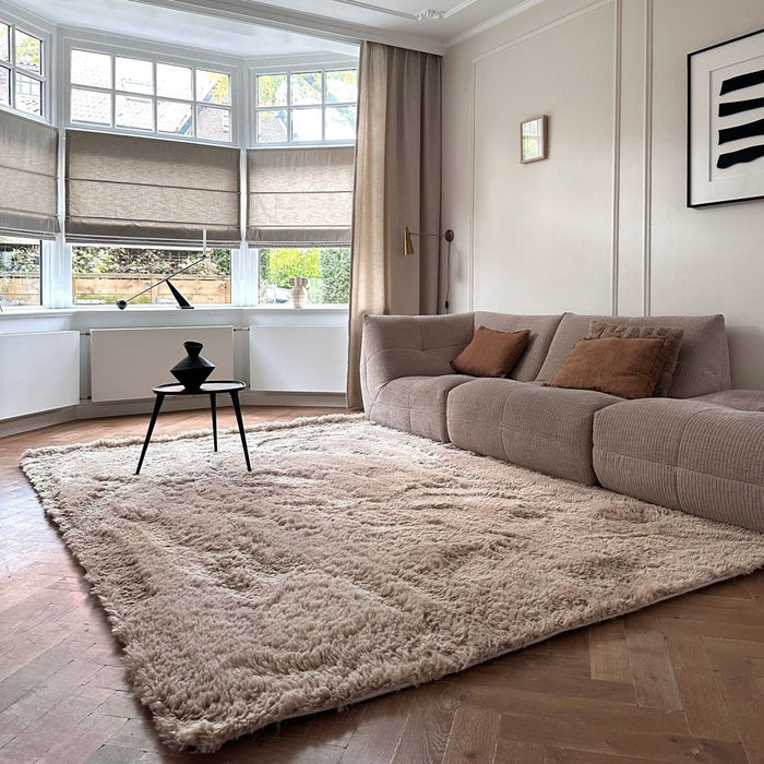 Hoogpolig vloerkleed Furr bruin - Interieur05 - 290 x 200 cm