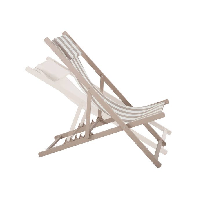 sweeek - Aluminium ligstoel met meerdere posities (set van 2)