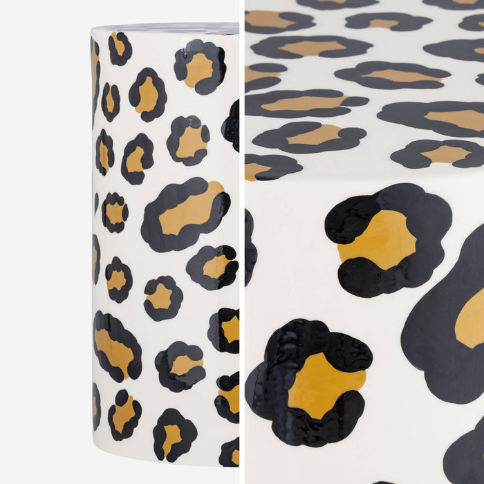 sweeek - Bijzettafel, nachtkastje van geëmailleerd staal,