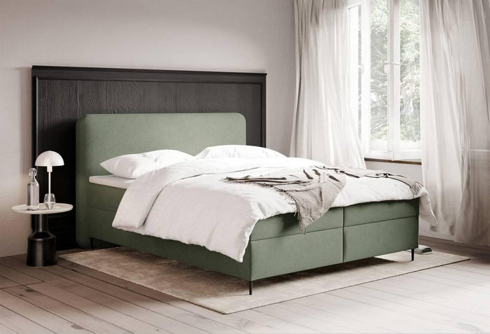 NADUVI Collection Boxspring Contero chenille 140 x 200 cm met