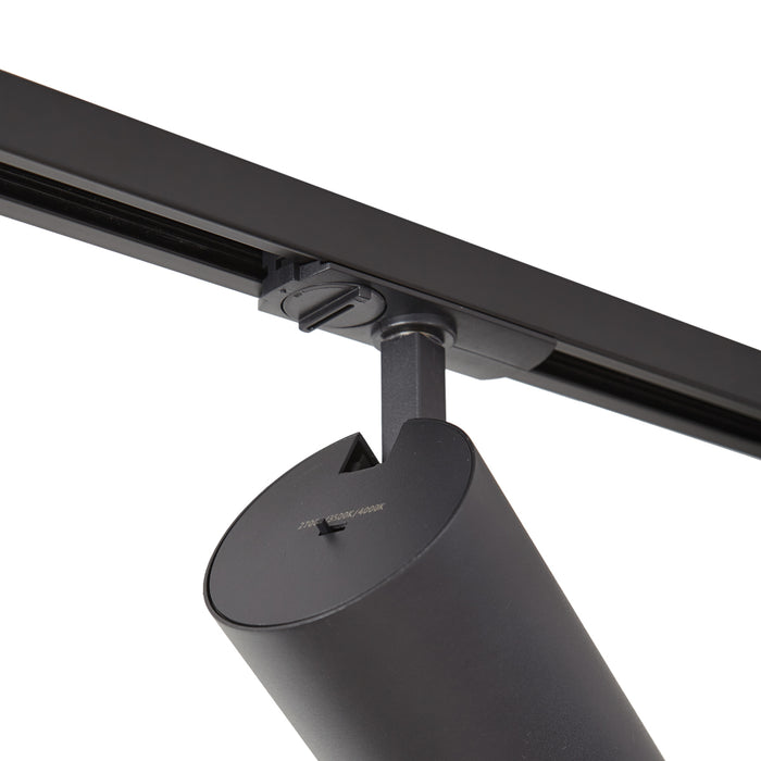 QAZQA Modern railsysteem met 5 spots zwart 1-fase - Iconic Mark