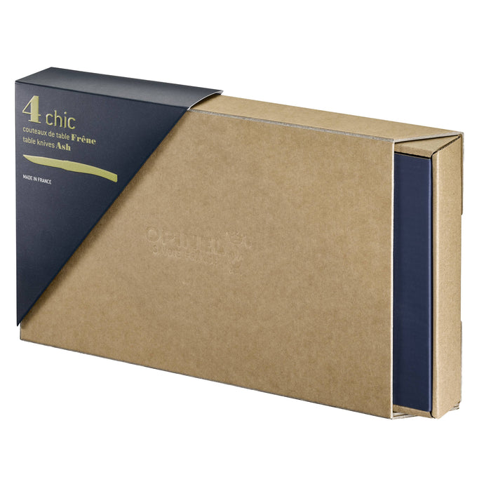 Opinel Table Chic tafelmessenset - 4-delig - essenhout - glad lemmet