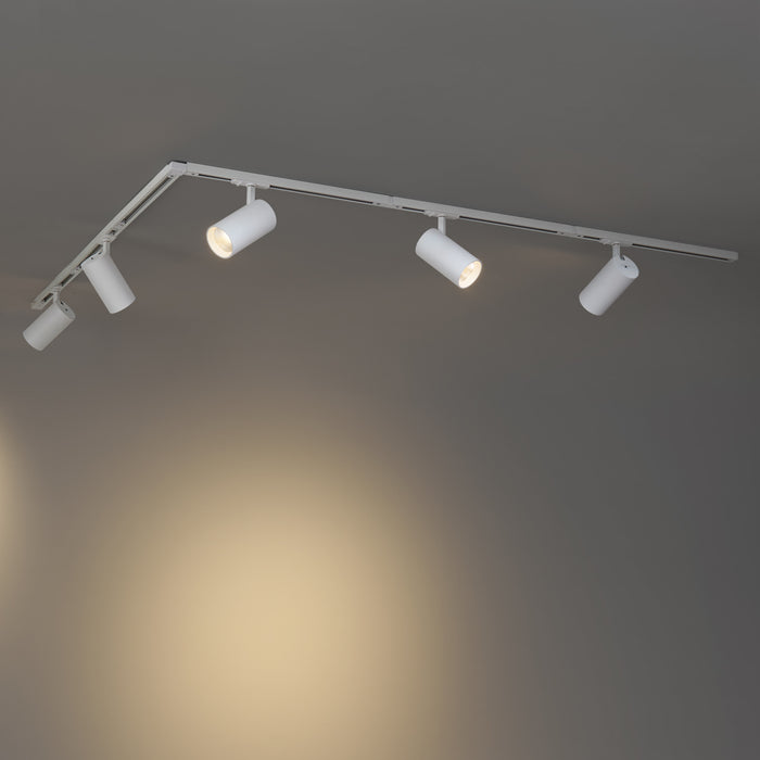 QAZQA Modern railsysteem met 5 spots wit 1-fase - Iconic Mark