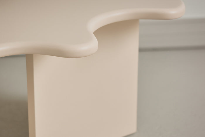 Fjôrd - Salontafel Beige - 116x76x40cm - Flower