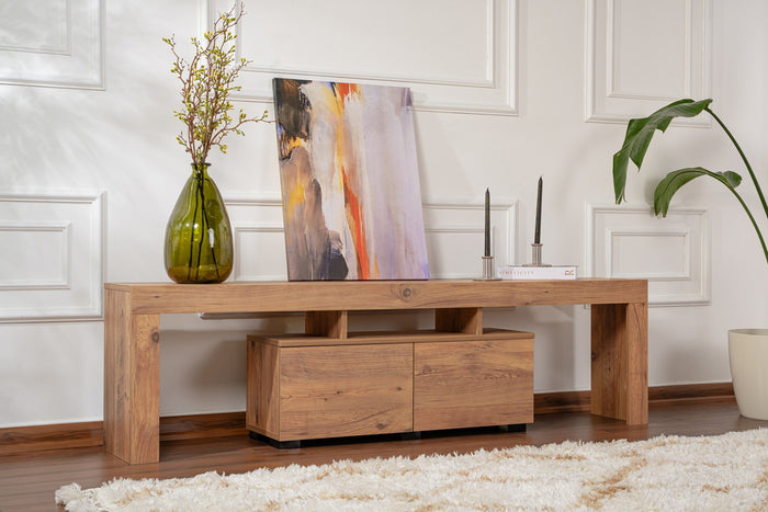 Giga Meubel - Tv-meubel Naturel Hout - 180x31x50cm - Enclave