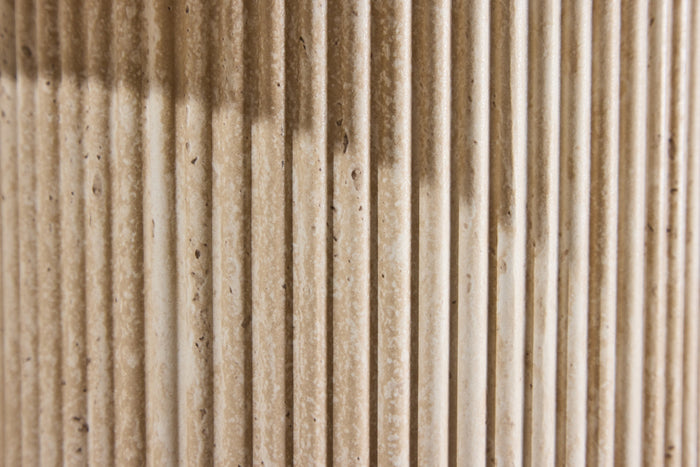 Fjôrd - Bijzettafel Beige Travertinlook - 60x60x45cm - Krille