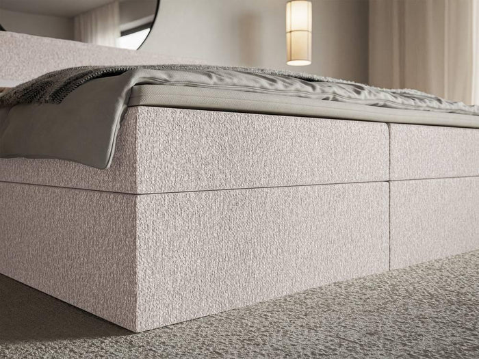 NADUVI Collection Boxspring Esmay chenille met opbergruimte en topper